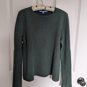 Forest green 100% cashmere sweater